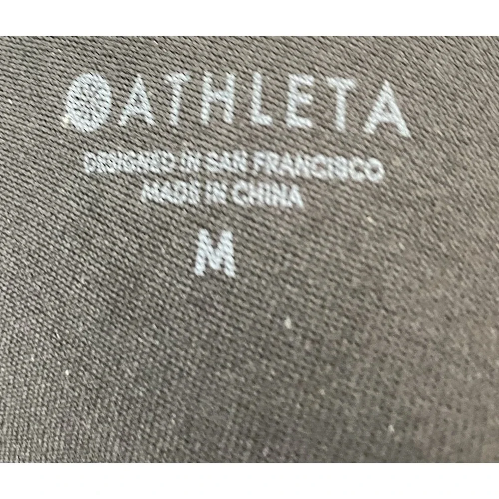 Athleta Black Strappy Tankini Back Detail Swim Top